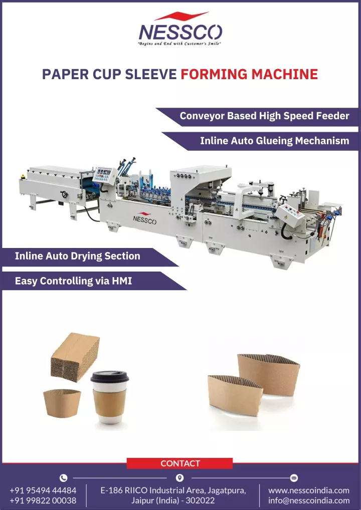 paper cup sleeve forming machine