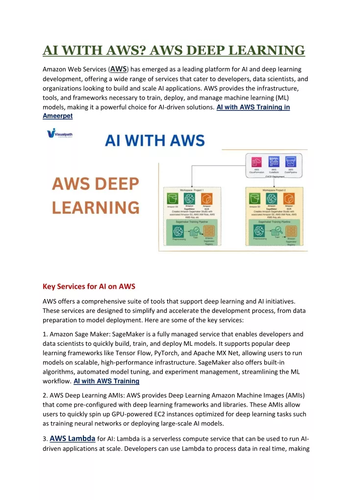 ai with aws aws deep learning