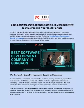 best software development service in gurgaon