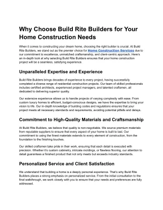 The Ultimate Guide to Home Construction Services