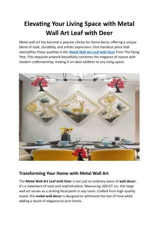 Buy Metal Wall Art for Living Room at Best Price in India