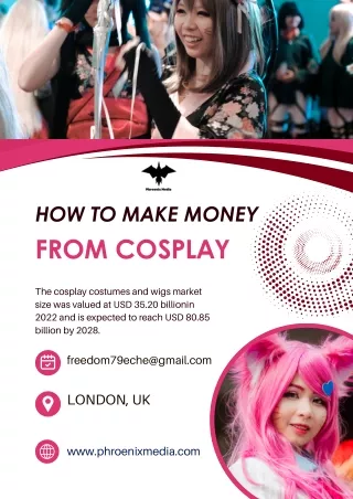 White and Pink Modern Cosplay Expo Flyer