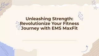 EMSMaxFit.com Stronger Muscles, Less Pain: Experience EMS MaxFit Today!