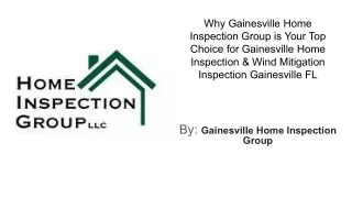 Gainesville Home Inspection