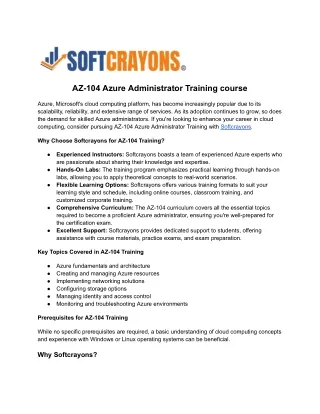 az 104 azure administrator training course