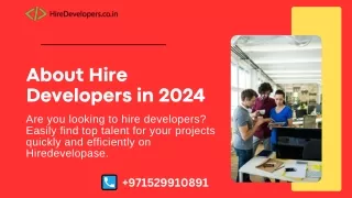 About Hire Developer in India 2024