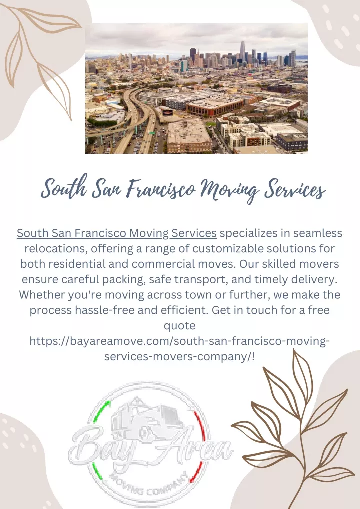 south san francisco moving services