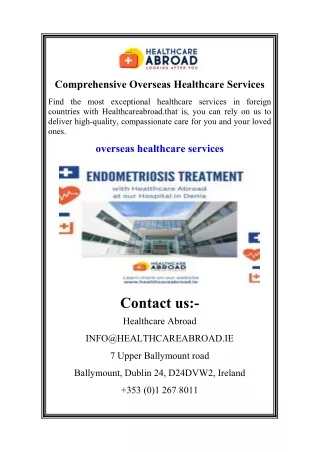 Comprehensive Overseas Healthcare Services