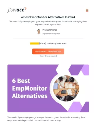 6 Best EmpMonitor Alternatives In 2024