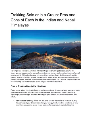 sandakphu trek package