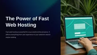 the power of fast web hosting
