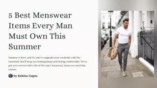 5-Best-Menswear-Items-Every-Man-Must-Own-This-Summer