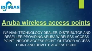 HPE-Aruba Access Points | Dealers/Distributors in India