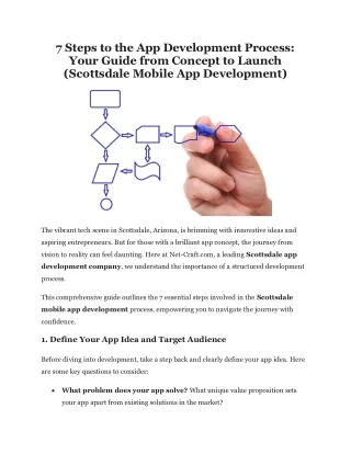 7 steps to the app development process your guide