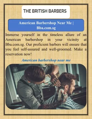 American Barbershop Near Me    Bba.com.sg