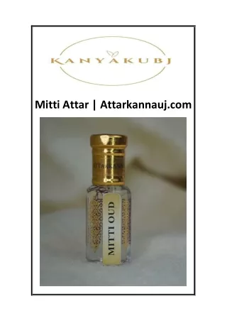 Mitti Attar  Attarkannauj.com