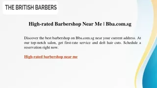 High-rated Barbershop Near Me    Bba.com.sg