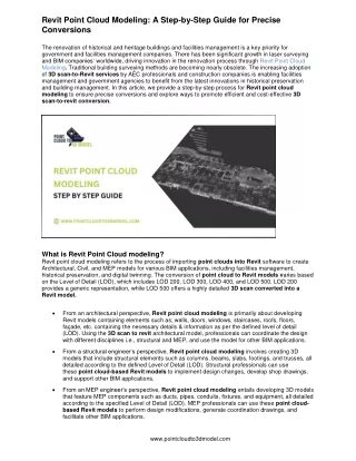 revit point cloud modeling a step by step guide