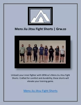 Mens Jiu Jitsu Streetwear | Grw.co