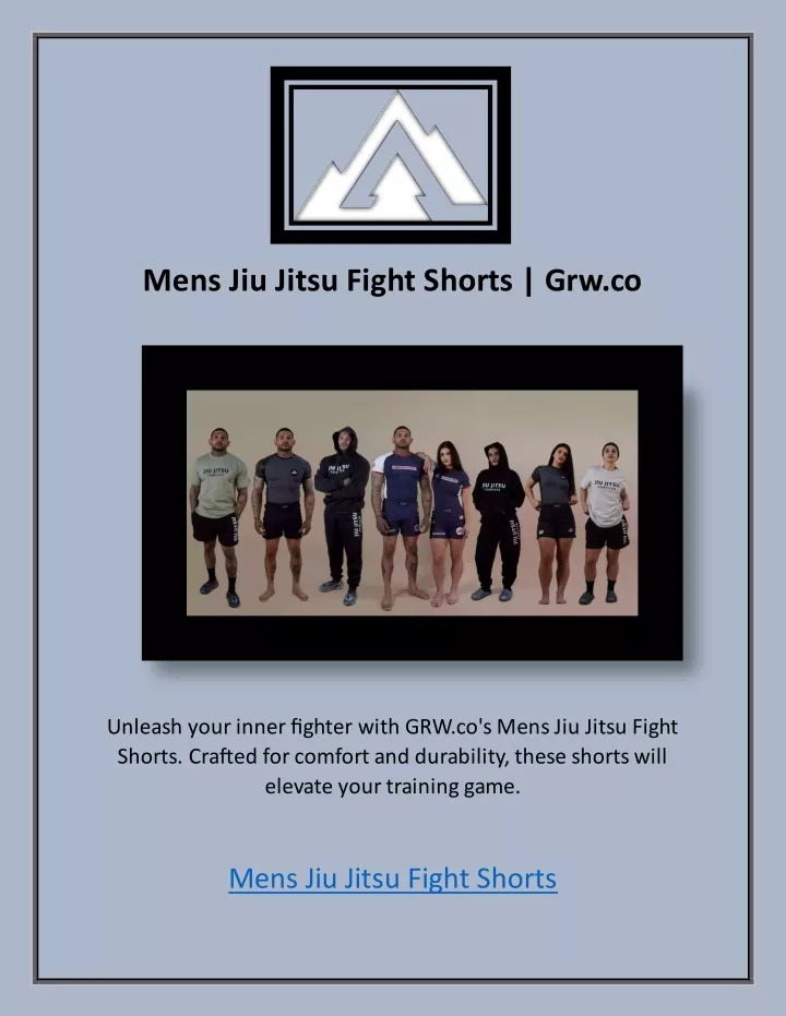 mens jiu jitsu fight shorts grw co