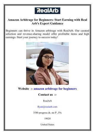 amazon arbitrage for beginners start earning with