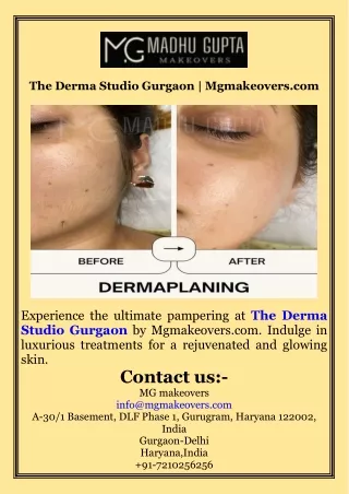 The Derma Studio Gurgaon  Mgmakeovers.com