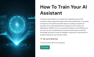 how to train your ai assistant