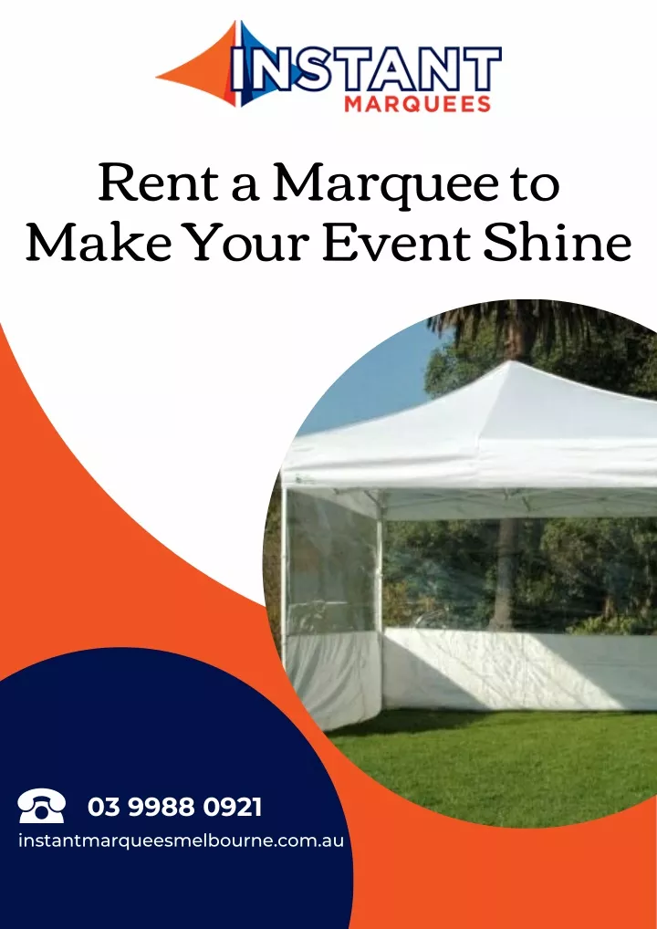 rent a marquee to make your event shine