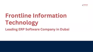 Frontline Information Technology - Procurement Management Software In UAE