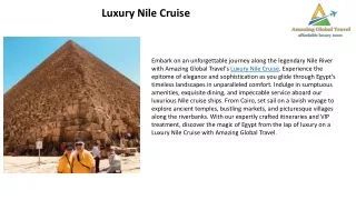 Luxury Nile Cruise