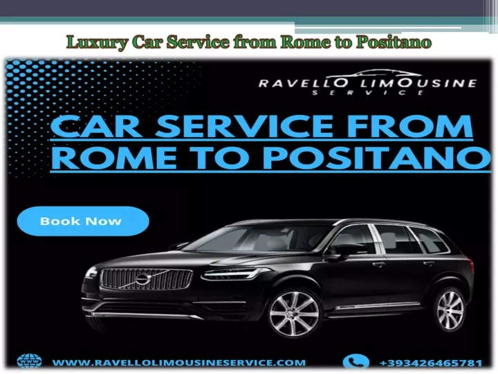 luxury car service from rome to positano