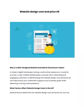 website design cost and price UK