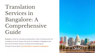 Top 10 Translation Services in Bangalore
