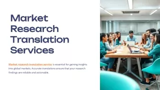Market Research Translation Services