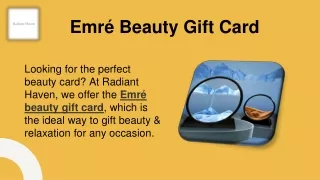 Emré Beauty Gift Card