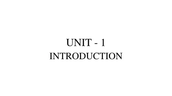 unit 1