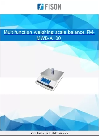 multifunction weighing scale balance fm mwb a100
