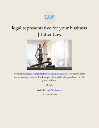 legal representative for your business