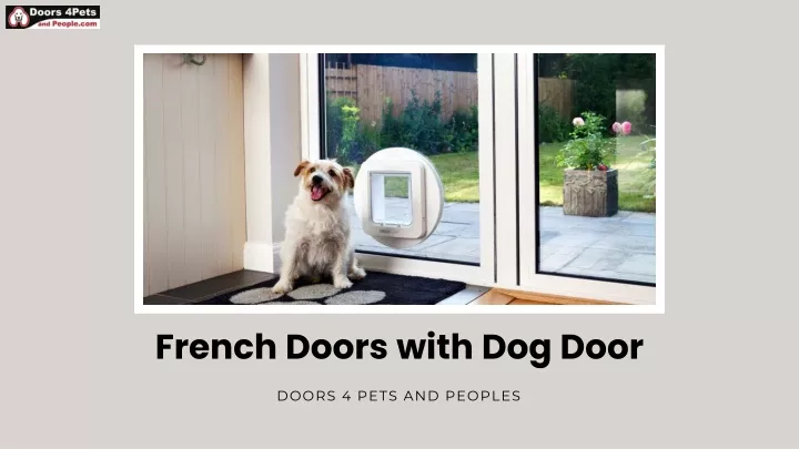 french doors with dog door