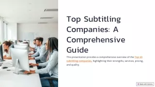 Top 10 Subtitling Companies