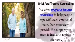 Grief And Trauma Counseling