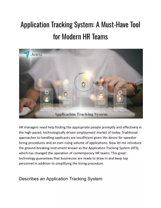 application tracking system a must have tool