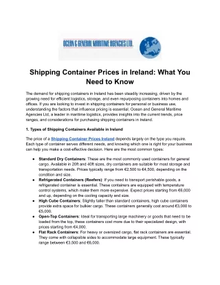 Trusted Grimaldi Shipping Services in Ireland