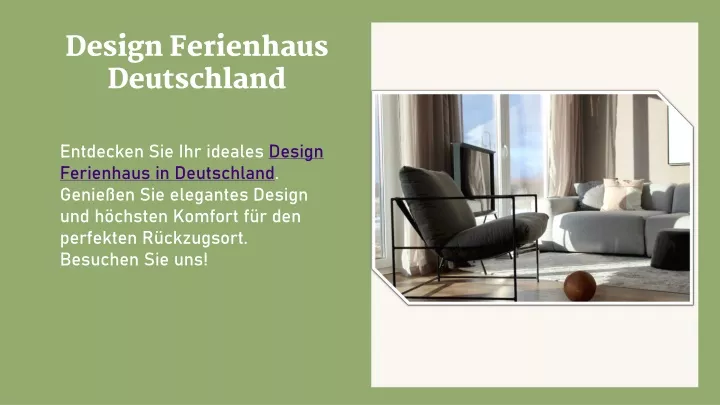 design ferienhaus deutschland