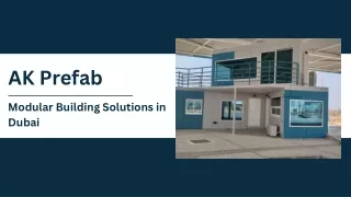 AK Prefab - Steel Fabrication Companies In Dubai