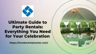 Ultimate Guide to Party Rentals Everything You Need for Your Celebration