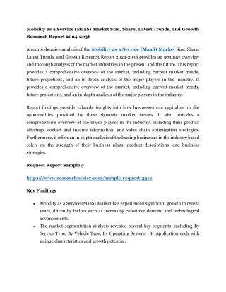 mobility as a service maas market size share