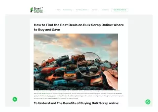 sale scrap vehicle