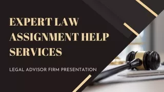 Law Assignment Help Services In AU