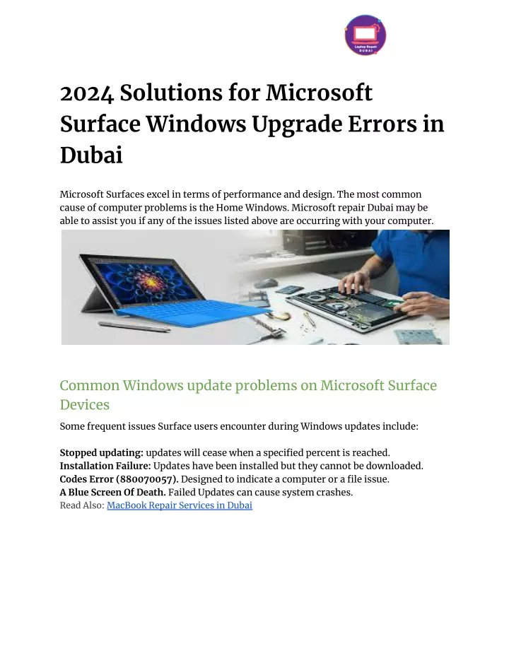 2024 solutions for microsoft surface windows